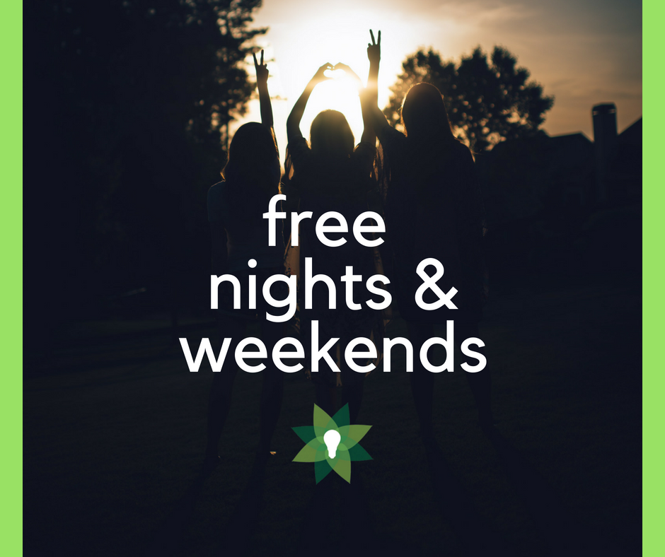 free nights and weekends electricity no deposit