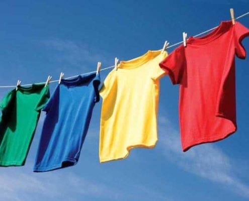 Use a clothesline to dry your clothes for free