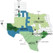 Texas Energy Deregulation Map | Electricity Deregulated Cities in Texas