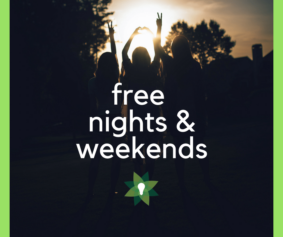 free nights and weekends electricity
