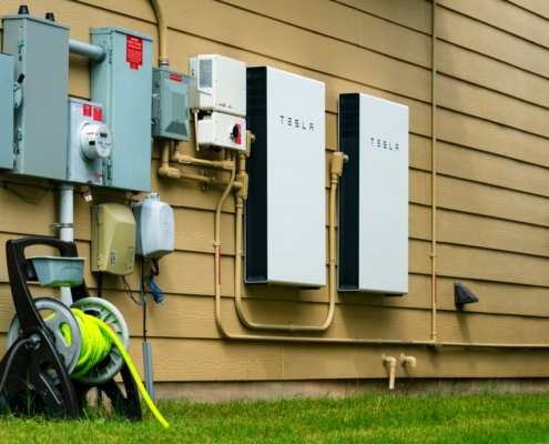 a Tesla home solar system installed in Austin Texas 2021