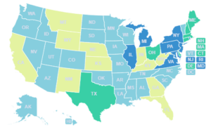 US Energy Deregulated States Map 2022