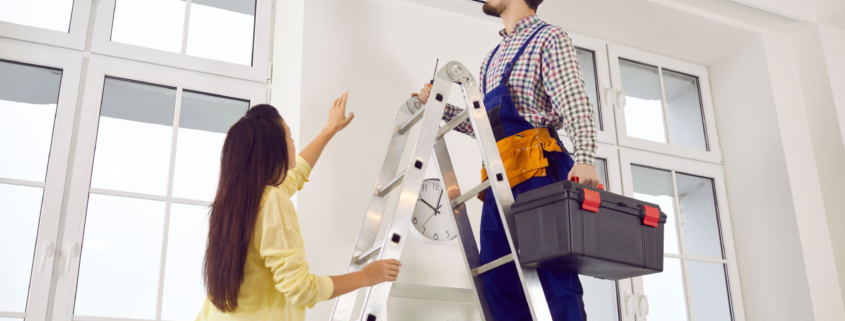 Woman hires an electrician to rewire her ac unit instead of doing it herself