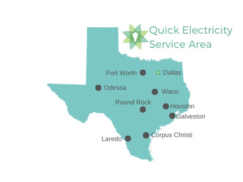 Quick Electricity service area map