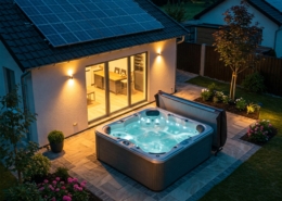 power your hot tub with your home solar panels