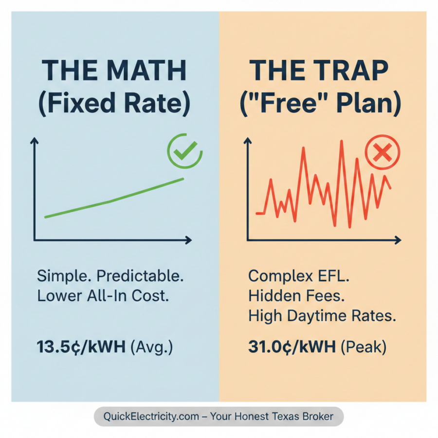 The Case Against Free Electricity in Texas | Quick Electricity